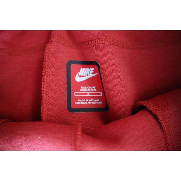 Nike FB8002-672 Men's Sz L-Tall Red/Black Sportswear Tech Fleece Joggers - Picture 3 of 13